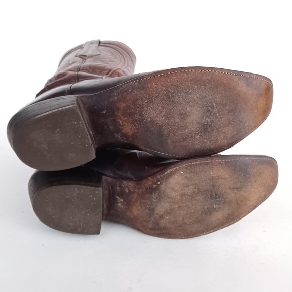 Lucchese Brown Cowboy & Western Boots - Picture 9 of 15